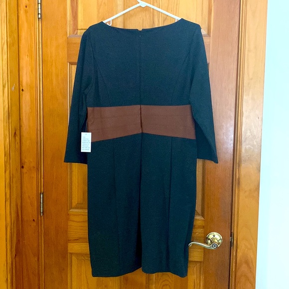 Venus dress size 16 gray and camel brown NWT - Picture 3 of 4
